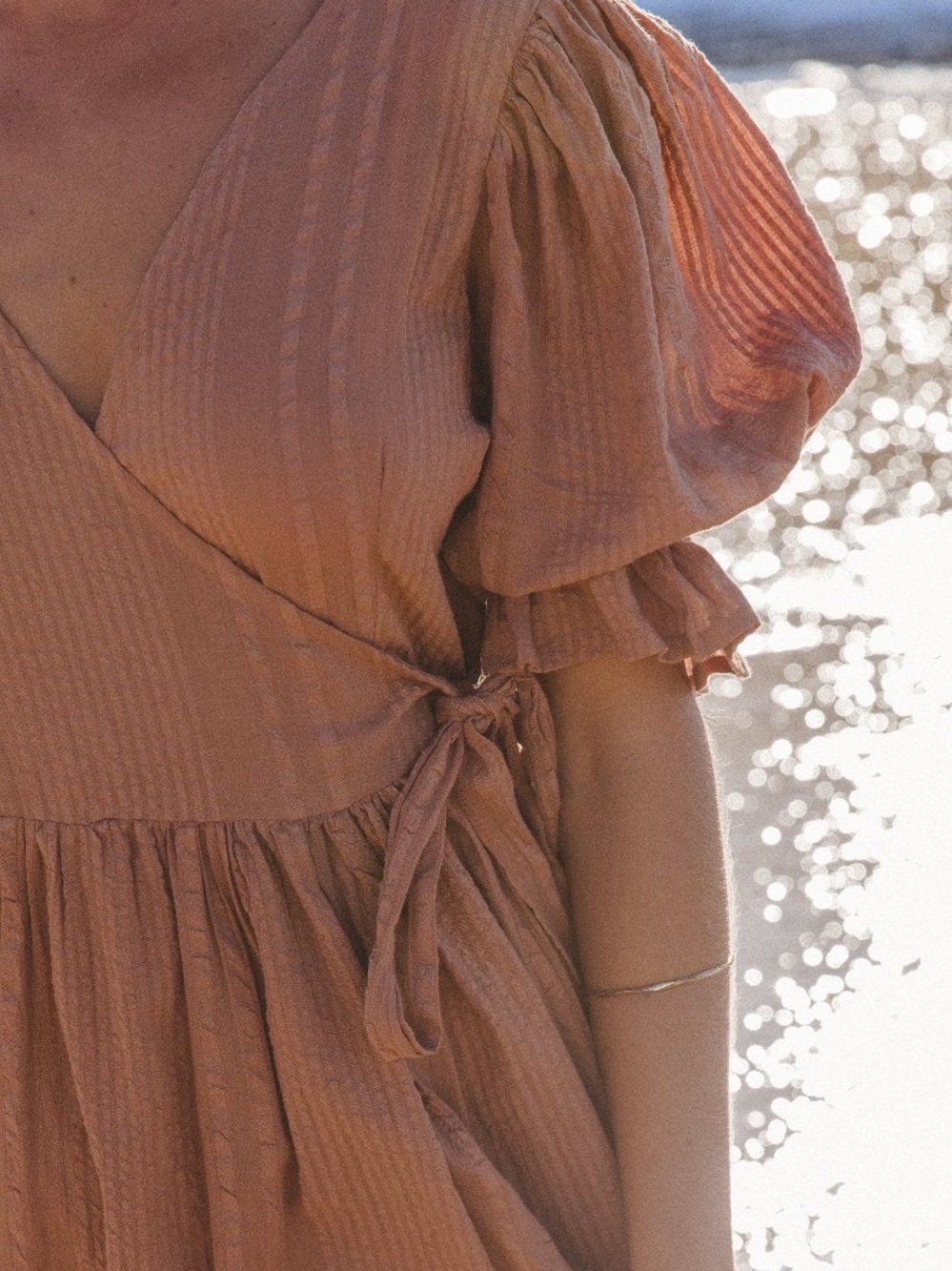 Daughters of India Uma Maxi Dress Clay Small NWT Sold Out on the Website - Picture 5 of 9